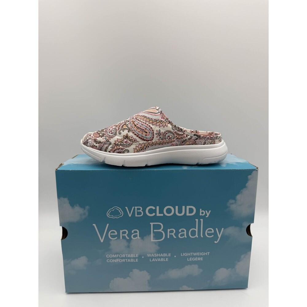 Vera Bradley VB Cloud 2-Mile Mule Sand Paisley Women’s Size 6